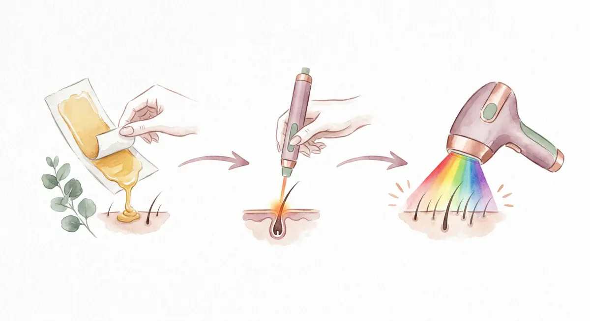 IPL vs Cera vs Láser: guía comparativa para elegir tu método